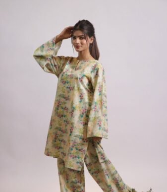 Chameli floral printed lawn suit, shirt and trouser
