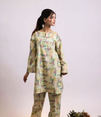 Chameli floral printed lawn suit, shirt and trouser
